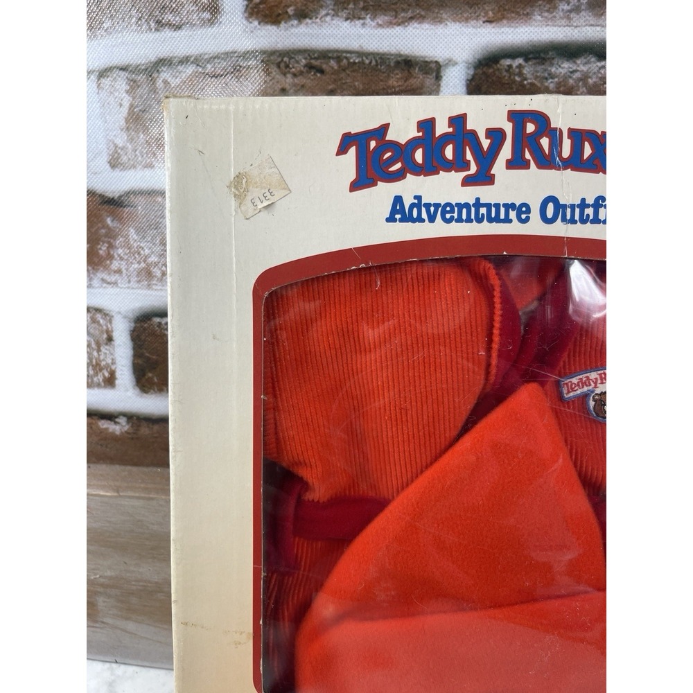 Worlds of Wonder Teddy Ruxpin Adventure Sleepwear Set Red Boxed 1986 - Picture 2 of 15